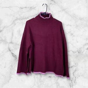 Tuckernuck Larsen Wool Sweater XS Maroon Blush NWT